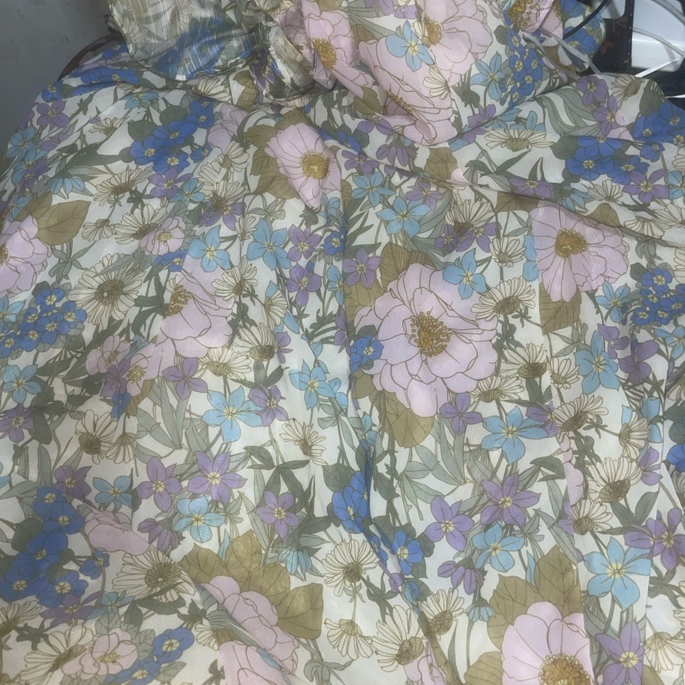 Luxxel floral ruffle maxi dress - Picture 5 of 8